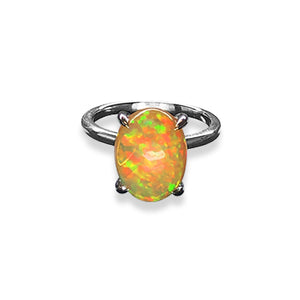 Ethiopian Opal Ring 3.68 Carats