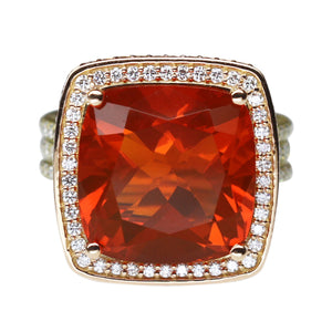 Fire Opal Ring 10.45 Carats