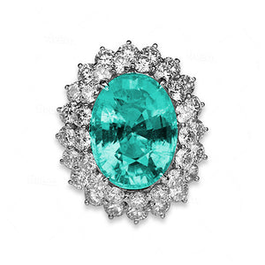 Paraiba Tourmaline Ring 17.16 Carats