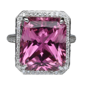 Pink Tourmaline Ring 11.29 Carats