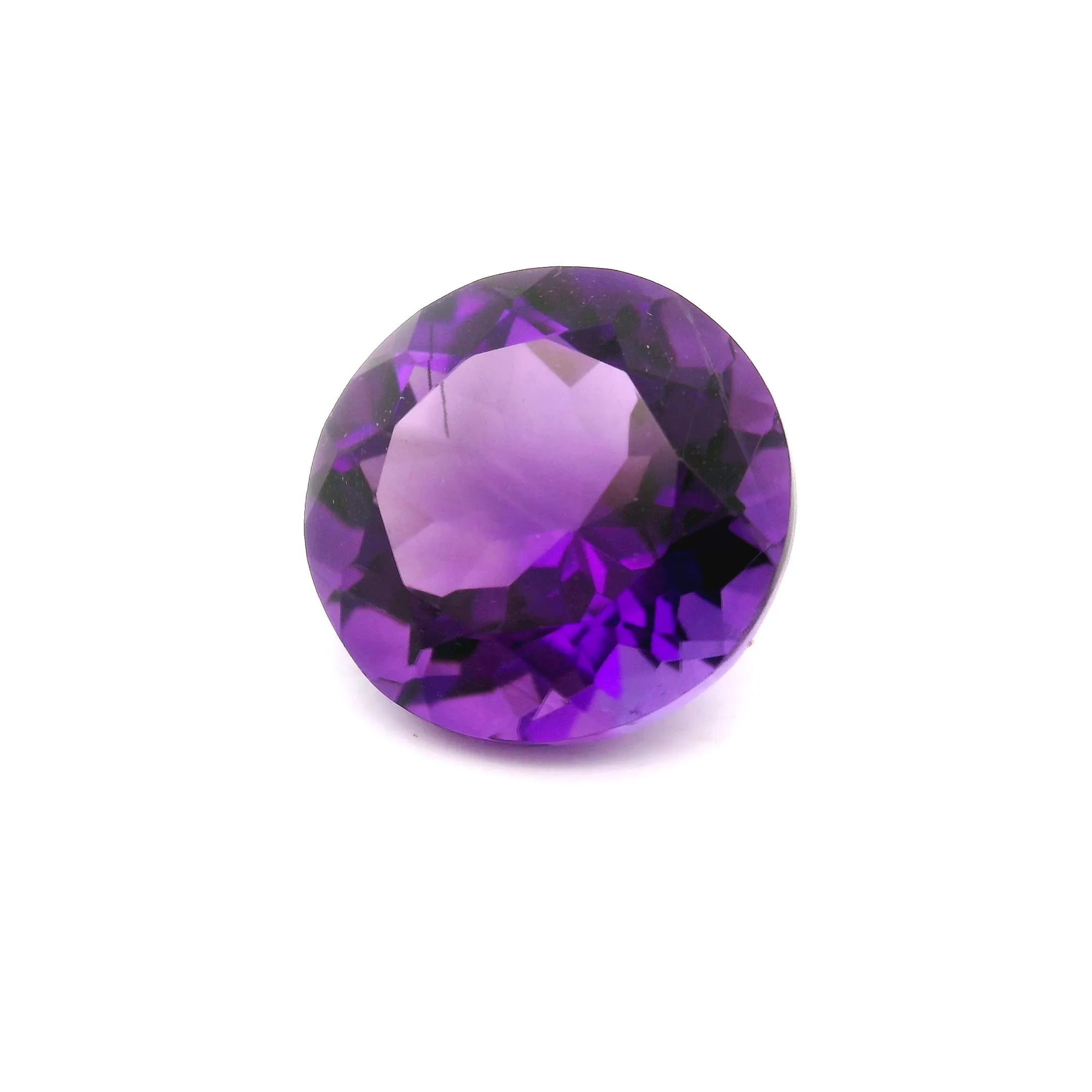 4.38ct Round Natural Amethyst (Colour Purple, Clarity Eye Clean, Cut Faceted)