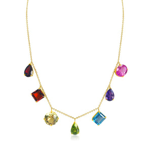 Rainbow Gemstone Necklace