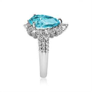 Paraiba Tourmaline Ring 3.29 Carats