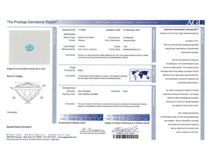 "AGL Certified" Paraiba Tourmaline 1.45 Carats