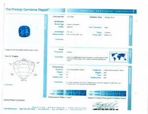 "AGL Certified" Blue Kashmir Sapphire 4.90 Carats