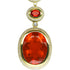 Fire Opal & Diamond Pendant 25.75 Carats