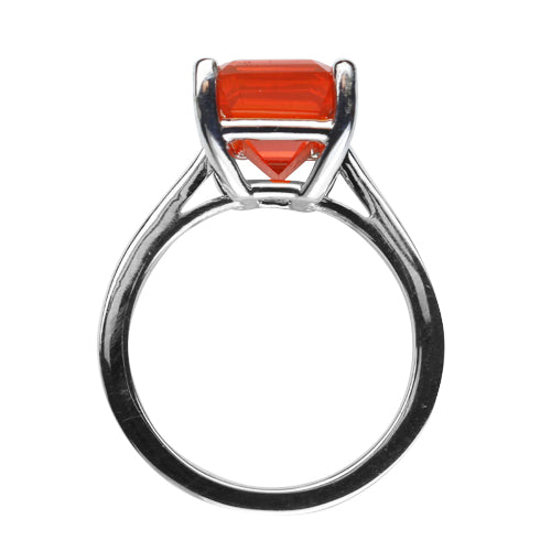Fire Opal Ring 4.07 Carats