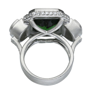 Green Tourmaline Ring 10.81 Carats