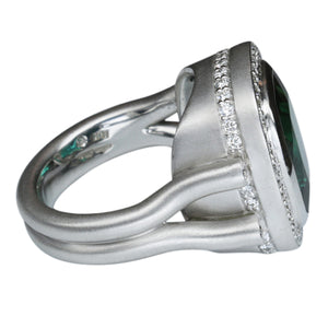 Green Tourmaline Ring 8.50 Carats