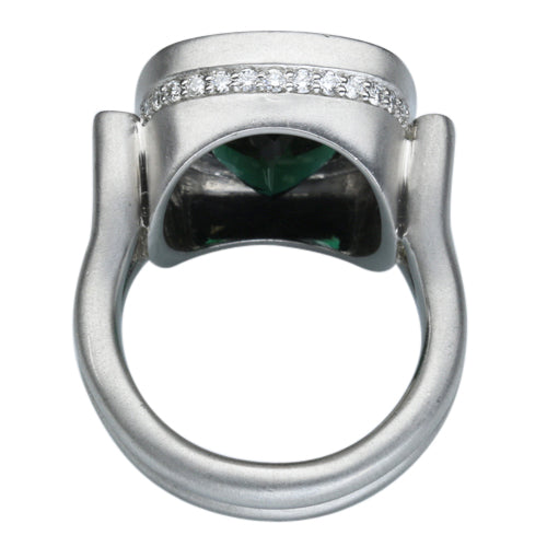 Green Tourmaline Ring 8.50 Carats
