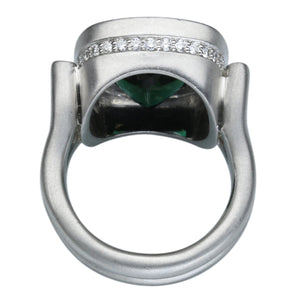 Green Tourmaline Ring 8.50 Carats