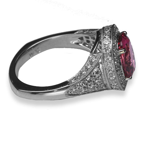 Pink Tourmaline Ring 2.71 Carats