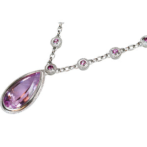 Kunzite & Diamond Pendant 67.00 Carats