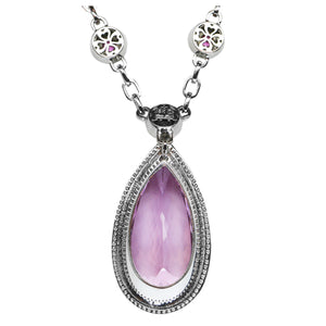 Kunzite & Diamond Pendant 67.00 Carats