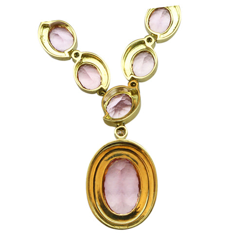 Morganite & Diamond Pendant 67.50 Carats