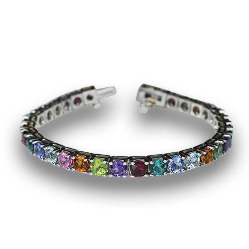 Muliticolor Gemstone Bracelet 16.50 Carats