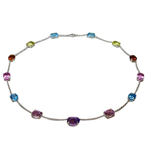 Multicolor Gemstone Necklace 81 Carats