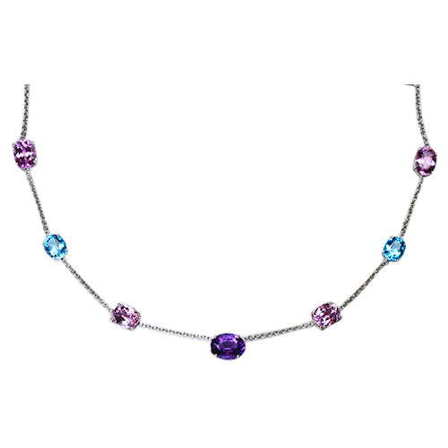 Multicolor Gemstone Necklace 81 Carats