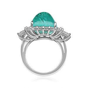 Paraiba Tourmaline Ring 14.00 Carats