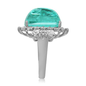 Paraiba Tourmaline Ring 14.00 Carats