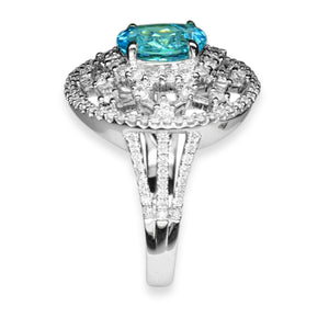 "AGL Certified" Paraiba Tourmaline Ring 1.45 Carats