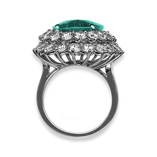 Paraiba Tourmaline Ring 17.16 Carats