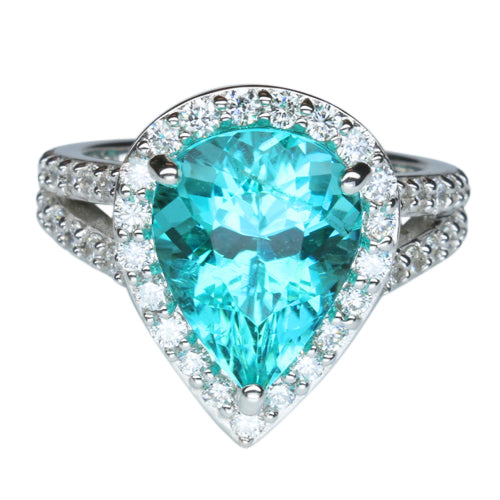 Paraiba Tourmaline Ring 4.73 Carats