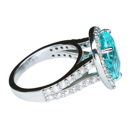 Paraiba Tourmaline Ring 4.73 Carats