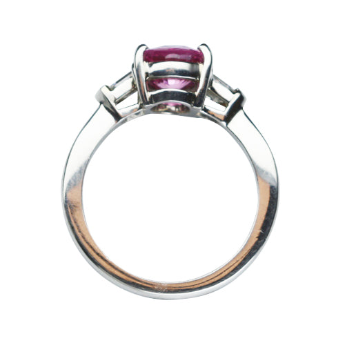 Pink Sapphire Ring 2.05 Carats
