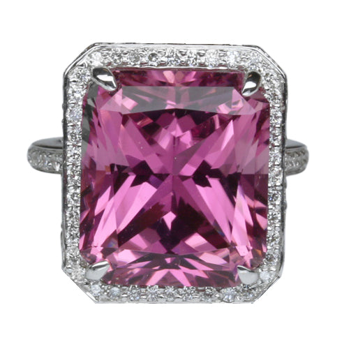 Pink Tourmaline Ring 11.29 Carats