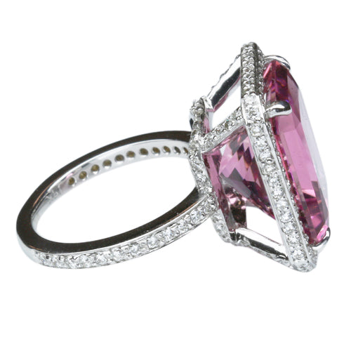 Pink Tourmaline Ring 11.29 Carats